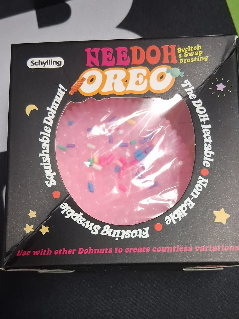 Needoh Oreo Pink Squishable Donut Toy